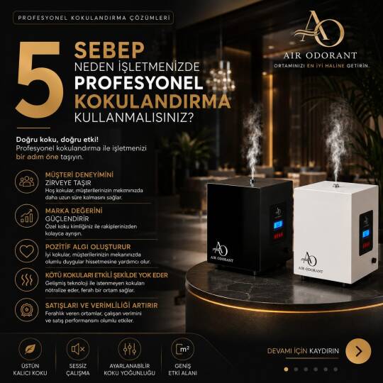 AIR ODORANT ortam kokulandırma cihazı premıum hava koku kalitesi