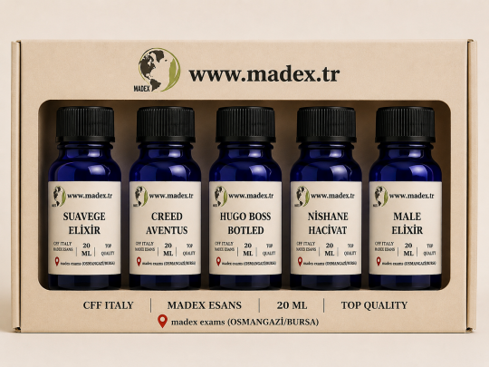erkek-bayan deneme set parfüm esansı 20 ml 5 li set tab qualyt